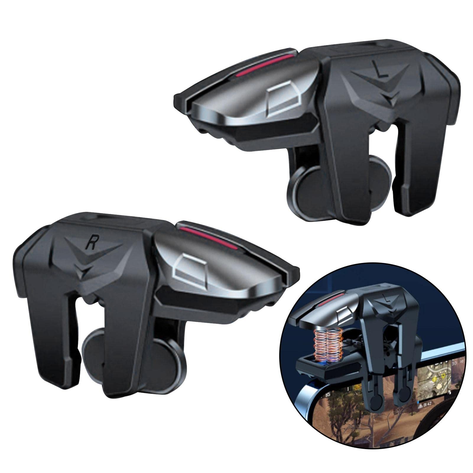 Trigger di gioco mobile per PUBG - PUBG Mobile Game Controller Trigger | Pulsante meccanico fisico di gioco mobile facile da usare