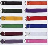 Martin New 1 Single Football Pant Nylon Belt 12 Color Choices One Size Fits All (Gold)