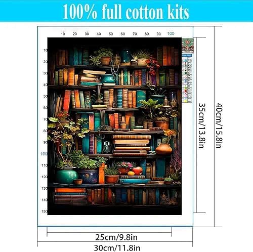 Miniatura 105 de Kits de punto de cruz estampados para adultos, kits de bordado de flores de gato negro para principiantes y adultos, patrones de 11 quilates