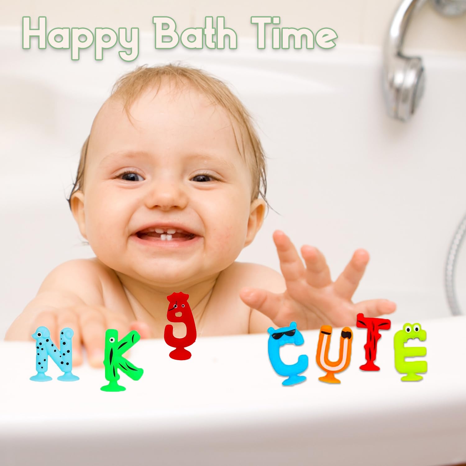 Bath Toys Suction Cup Toys 36 PCS Silicone Suction Travel Toys Window for Kids Ages 3-8 Boys Girls Sensory Toy Silicone Animal Sucker Toy