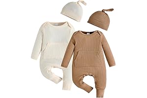 Adorable Neutral Newborn Outfit with Cozy Hat