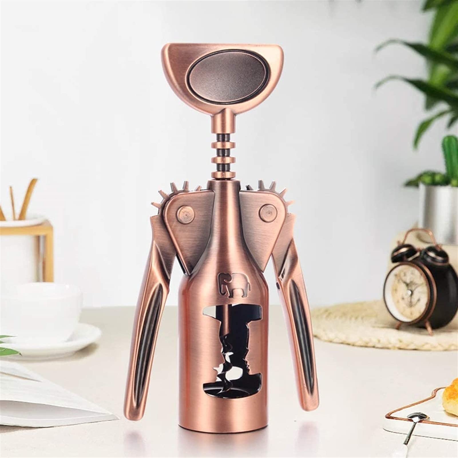 apribottiglie elettrico per vino， Cavatappi ad ala, apribottiglie multifunzionale for vino e birra, cavatappi for vino for tutte le bottiglie con tappo in sughero e birra
