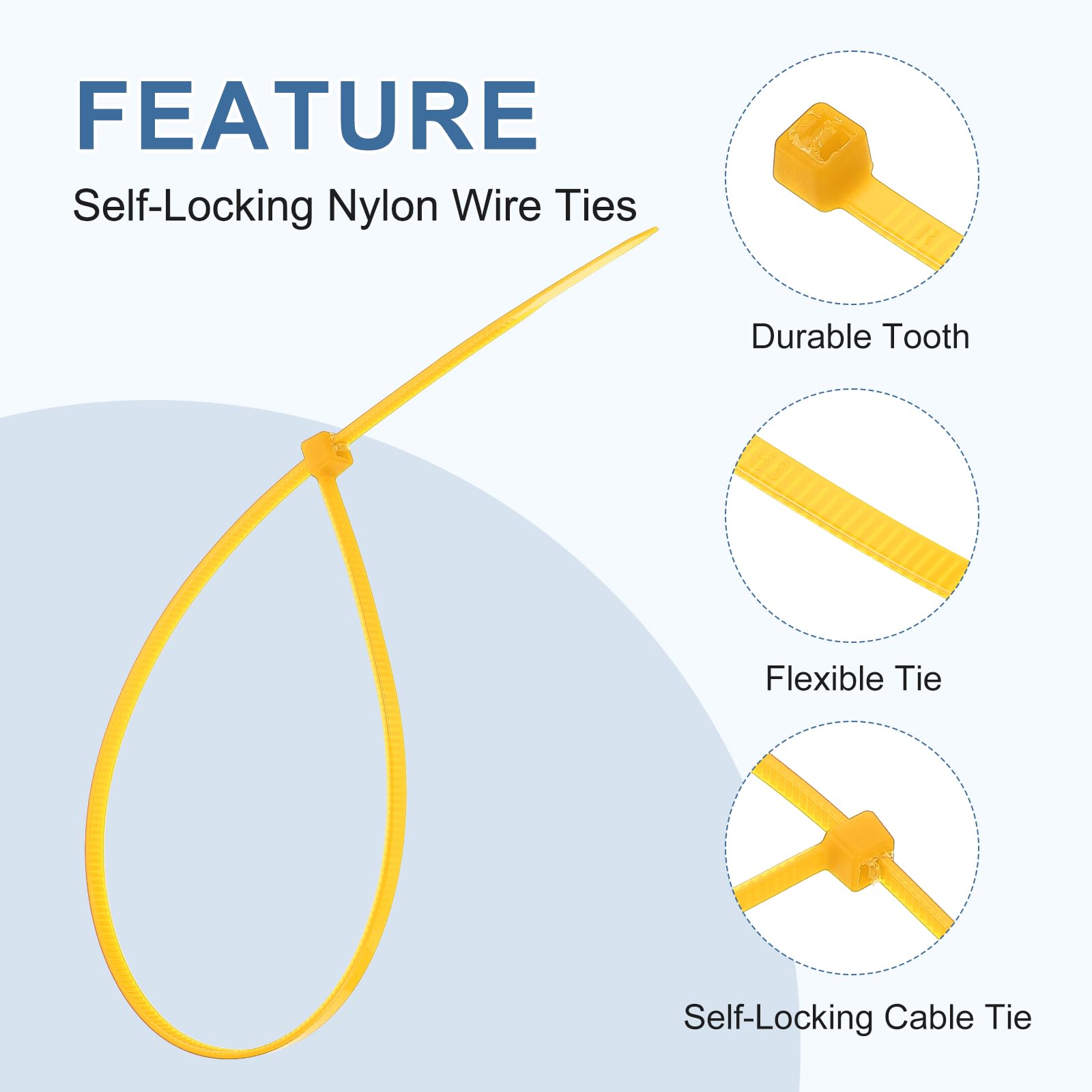 PATIKIL Cable Zip Ties 12 Inch - Image 3