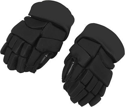 Protective Ice Hockey Roller Hockey Gloves 8 Inch - Bendable Finger Guard with Extra Padding and Curved Thumb - Breathable, Multifunctional for Hocky and Field Sports (9 Inch)