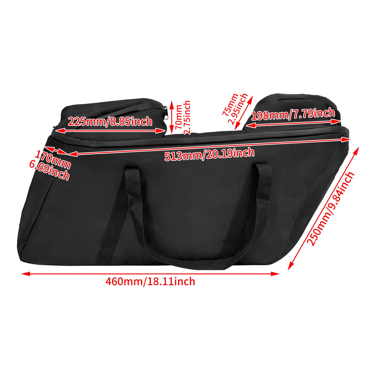 Motorrad Satteltasche Aufbewahrungstasche Innentaschen für Harley Touring Electra Glide Road Glide 2014–2020