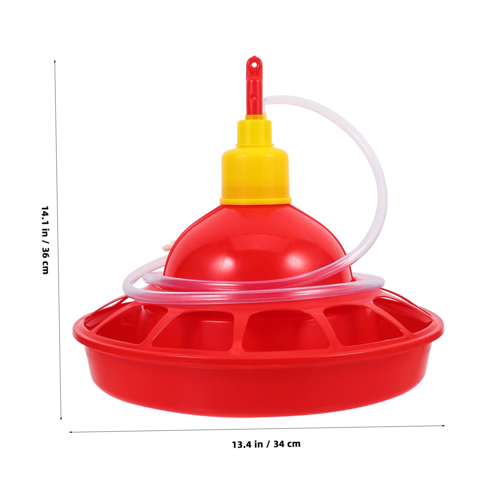 Garneck Abbeveratoio Automatico per Pollame in Plastica Pp Design Unico, Facile da Pulire e Comodo, per Uccelli Domestici in Negozio o Casa