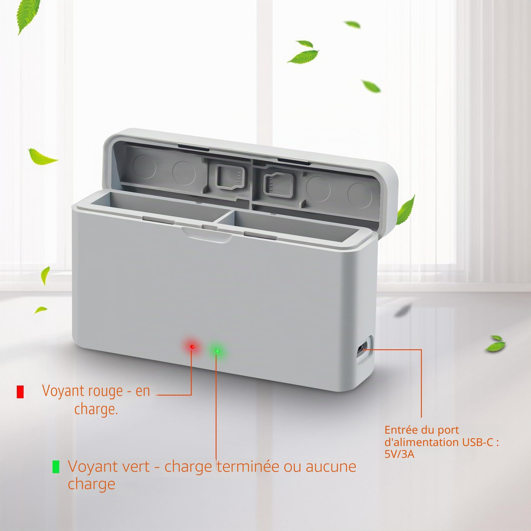 Chargeur de Batterie pour Insta360 Ace Pro 2,Ace Pro,Ace,Dual Battery Charger Accessoire