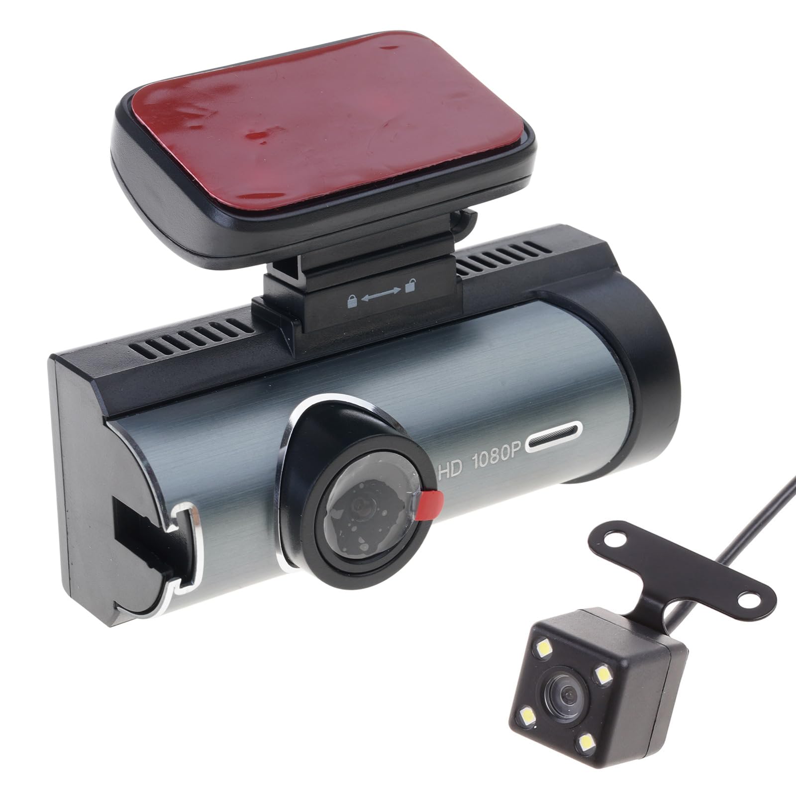 Macchina fotografica anteriore e interna dell'automobile 1080P che guida il registratore (senza carta) macchina fotografica di Dvr del monitor del parco del ciclo