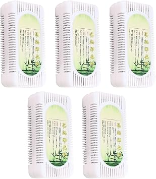 Refrigerator Activated Carbon Air Freshener Non-Woven Odor Eliminator Box Odor Absorber Bags Household Air Purifier Bags for Refrigerator Shoe Shelf Drawer Odor Eliminator Pack of 5 Random