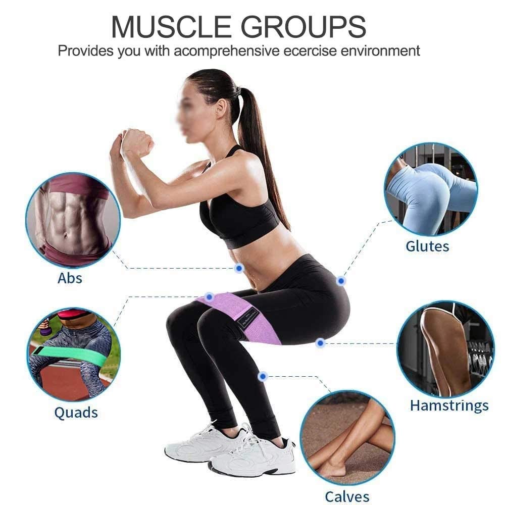 Opaski oporowe Fitness Booty Bands 3-częściowy zestaw fitness gumowy ekspander elastyczna taśma do treningu domowego sprzęt do ćwiczeń