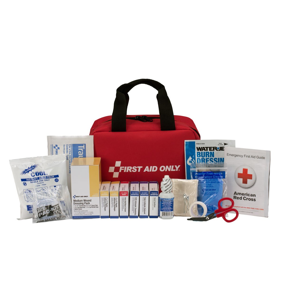 First Aid Only 90594 25 Person Bulk ANSI A First Aid Kit, Soft Pouch