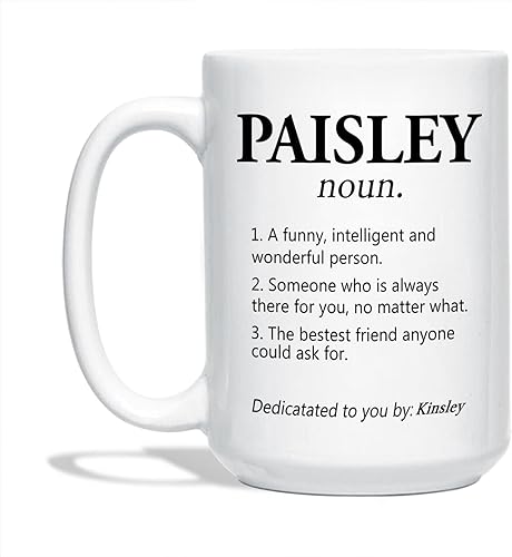 Miniatura 7 de Taza de café personalizada con nombre y foto, taza con significado del nombre con definición de regalo para mamá, diseño de taza de definición de