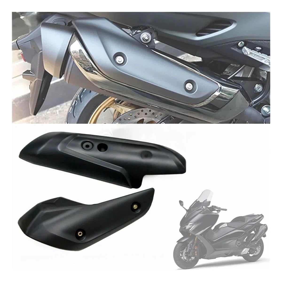 Protector térmico Motocicleta Protector De Escape para Motocicleta para TMAX530, T-MAX530, DX, SX, TMAX560, para TMAX 530, 560, Años 2017 A 2021.