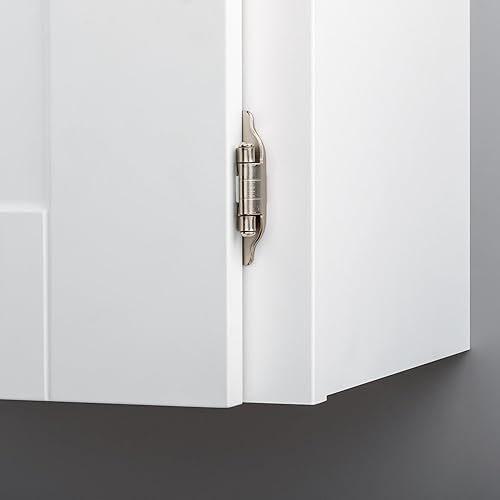 Miniatura 7 de Franklin Brass Paquete de 10 bisagras de gabinete de cierre automático, bisagras superpuestas semienvolventes de 14 pulgadas para puertas de