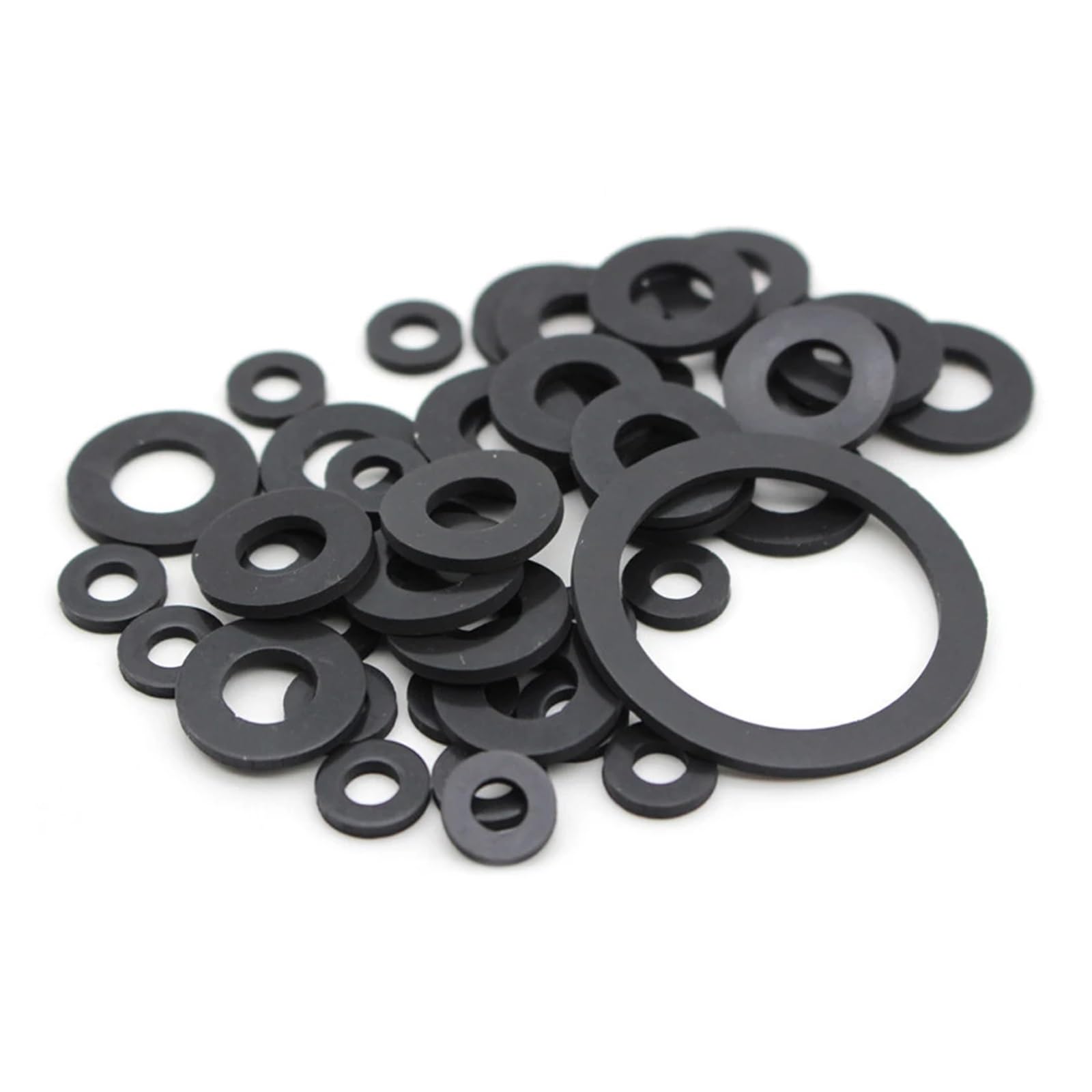 Juntas planas de silicona negra, arandela de tornillo, arandela de sellado for grifo de plomería, junta tórica de sellado impermeable, 38x4x1mm, 32x18x1,5mm, 1000 Uds./500 Uds. (Tamaño : 1000pcs-38x4