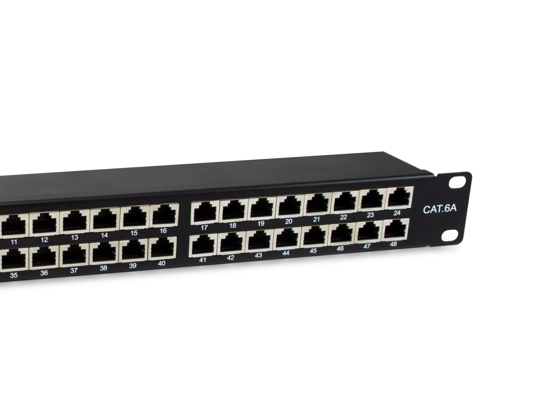 Equip 326626 Panneau de Brassage blindé 48 Ports Cat.6A Noir