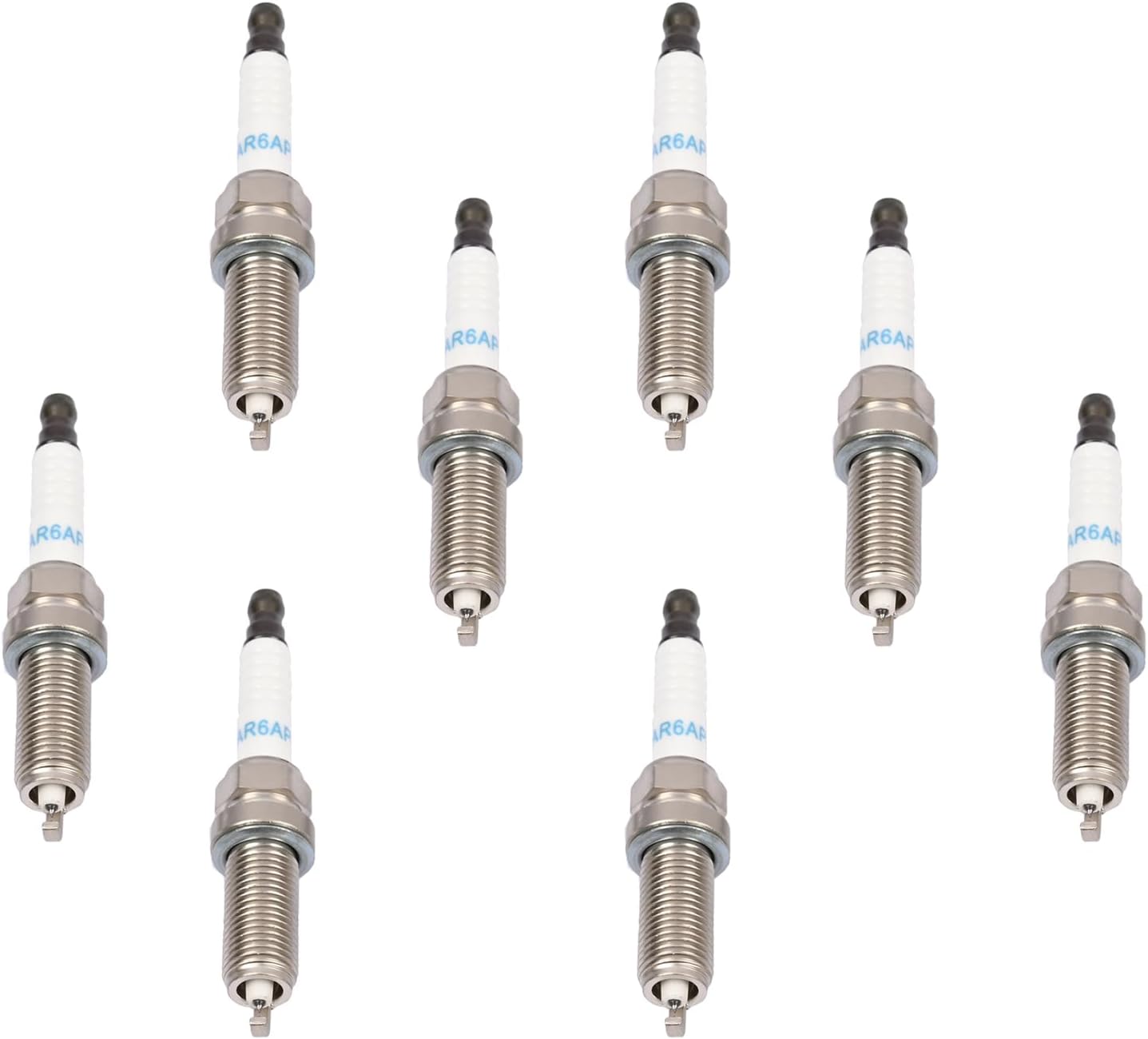 Set of 8 Iridium Spark Plugs LKAR7C-9 93961 Compatible with Mercury Outboard Motor 175 HP Through 300 HP 450R V6 V8 4.6L 4-Stroke Outboards Replace 8M0135348 33-8M0135348