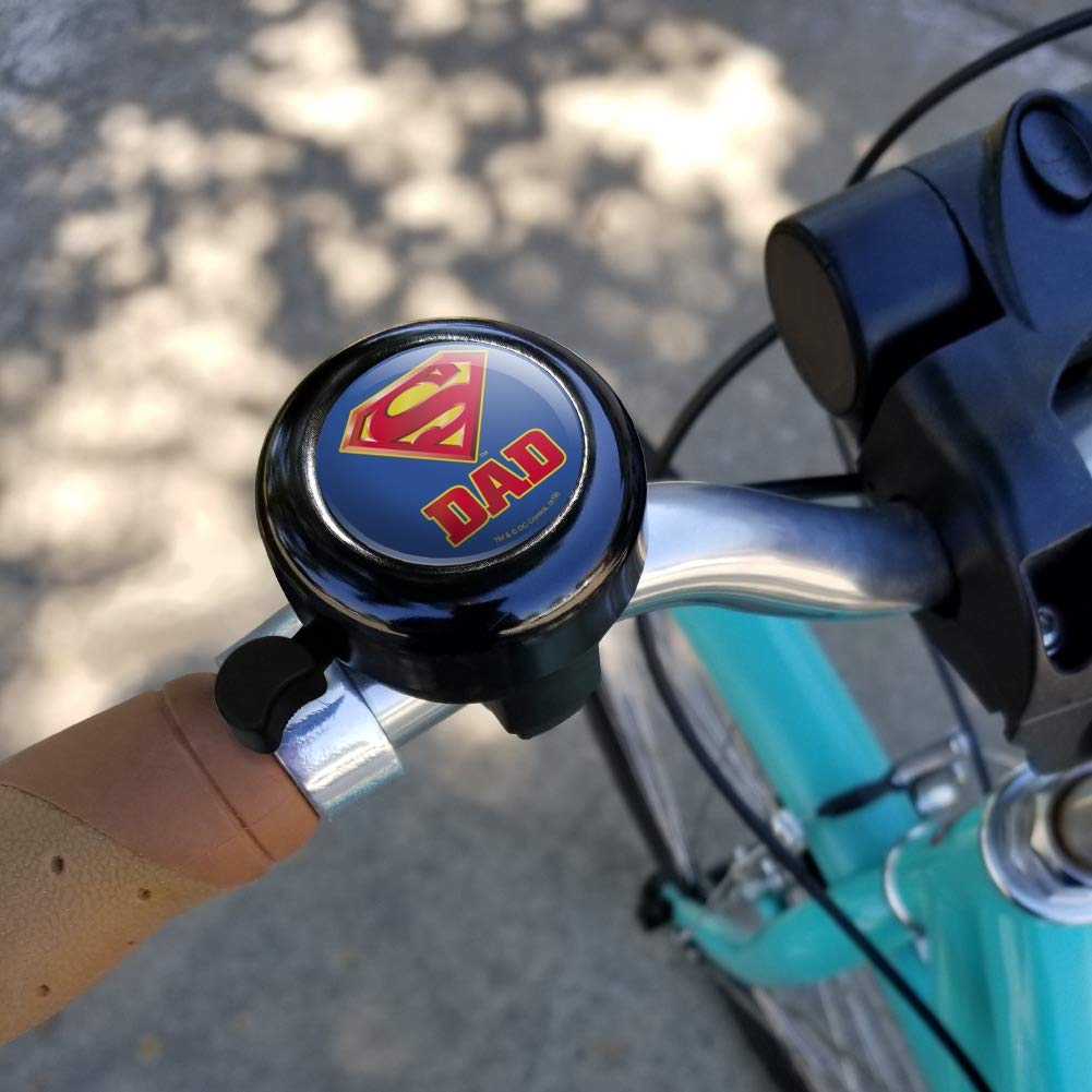 GRAPHICS & MORE Superman Super Dad Shield Logo Bicycle Handlebar Bike Bell