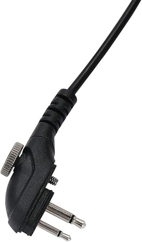 Miniatura 2 de Auricular con gancho para la oreja con micrófono compatible con Hytera PD550 PD562 TD500 TD562 Radio bidireccional, material PU, negro