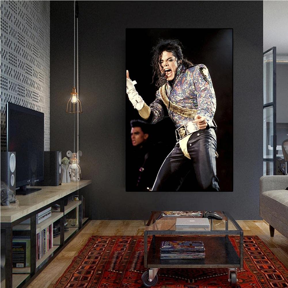Tableaux et affiches de Michael Jackson, grands portraits carrés 70x70cm