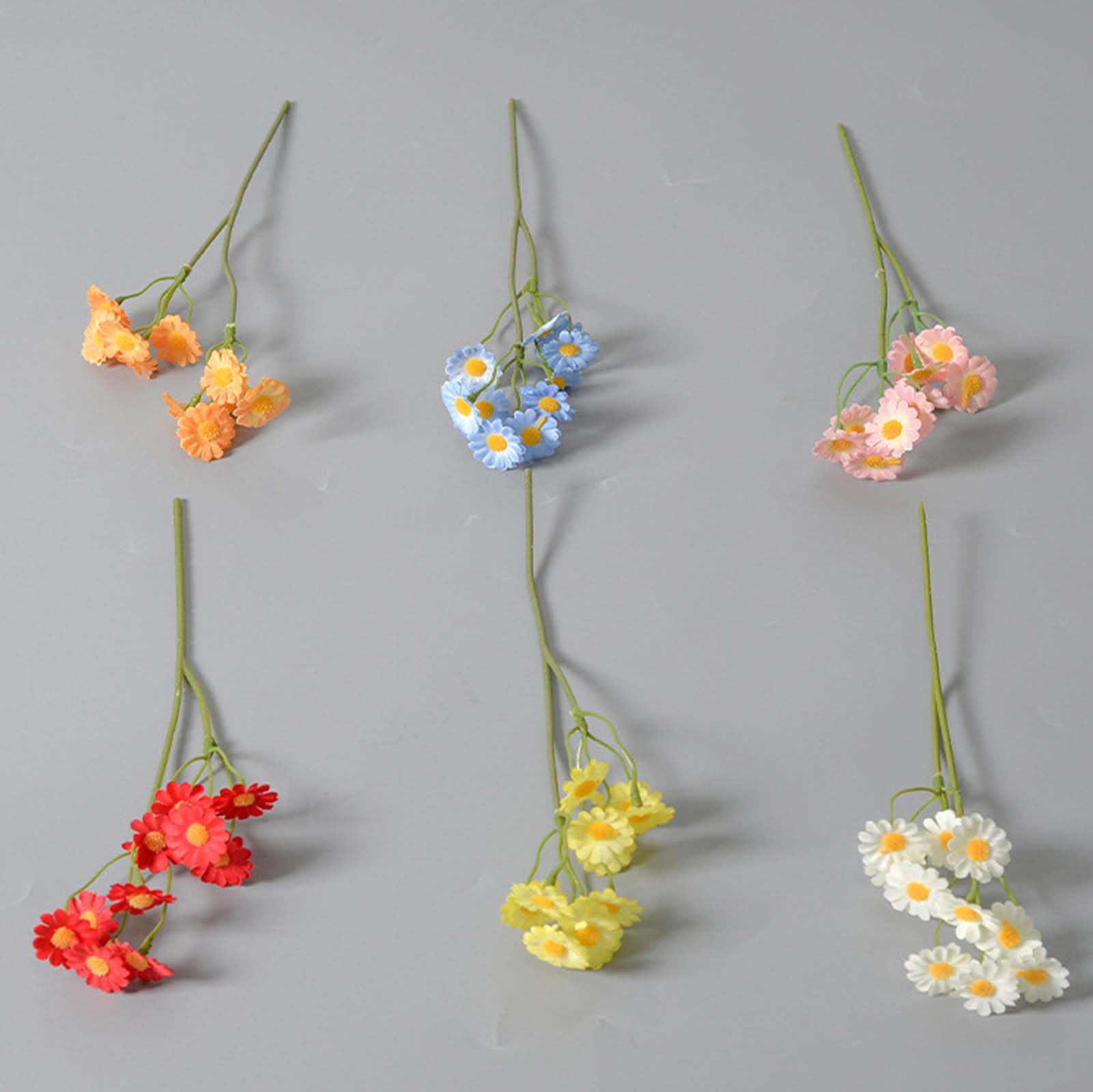 HUHJYUGE Flores Falsas Decorativas, Ramo De Seda Artificial para Jarrones, Estilo Elegante Y Natural, Sin Mantenimiento, para Casa, Mesa, Salón, Dormitorio, Oficina, Boda Y Fiesta