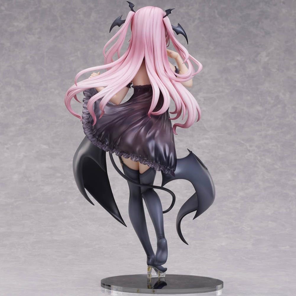 Succubus-chan - Figura de anime, ilustración de 28 cm | SweetDemon - Figura de acción de manga chica, modelo de pie de PVC, adorno de dibujos animados