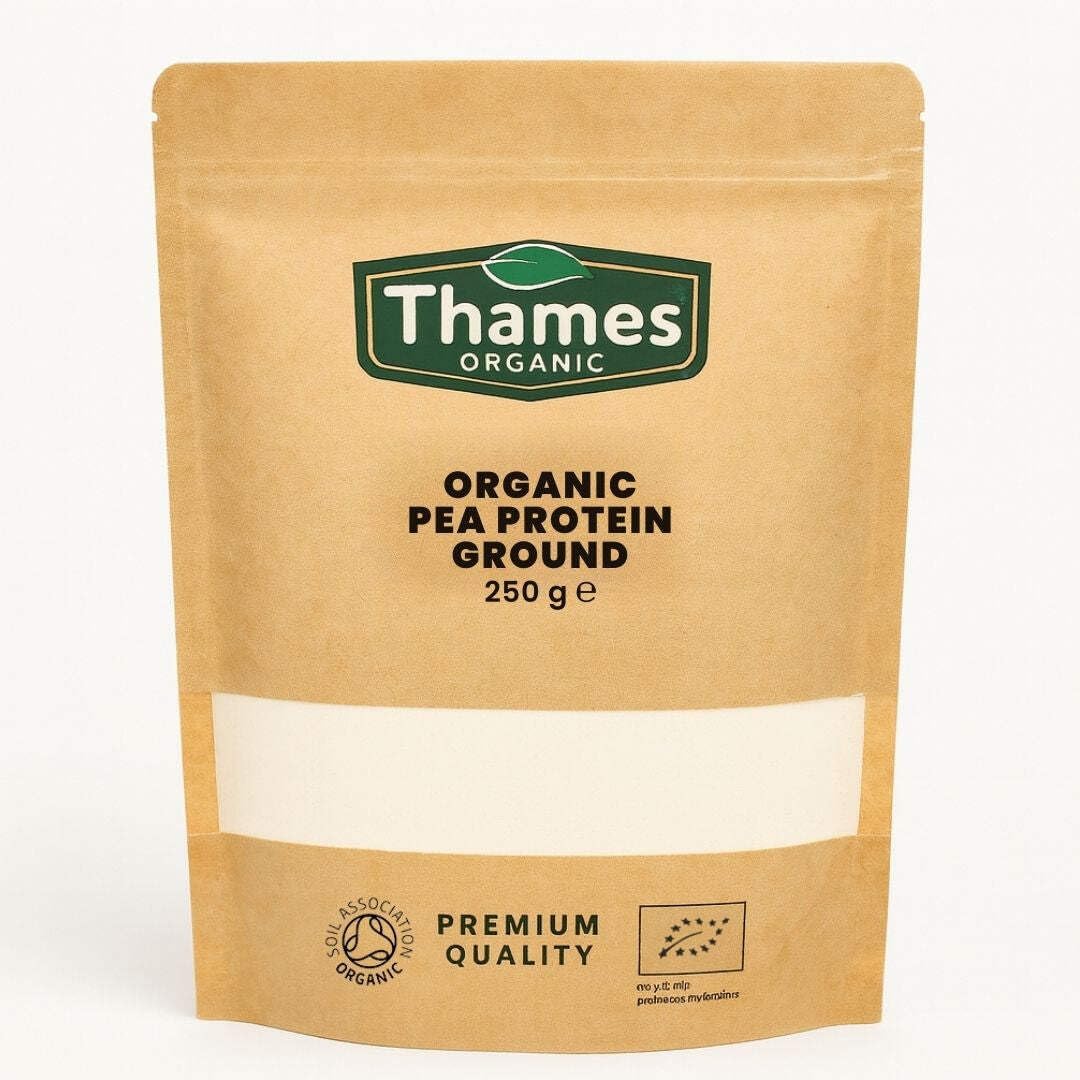 Organic Pea Protein Ground - Premium Vegan Supplement for Muscle Growth & Dietary Plans 250g