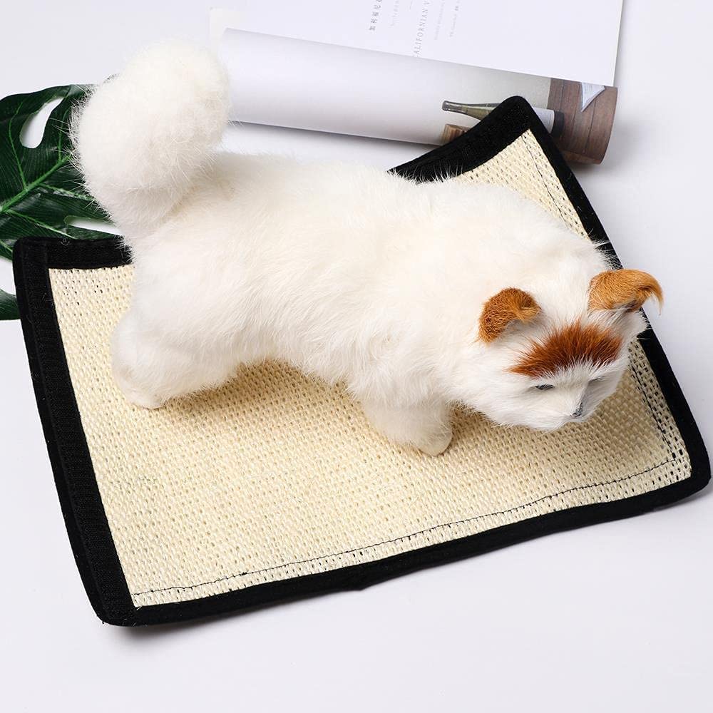 Juguete de Agarre de Gato Alfombrilla De Gato De Sisal Natural, Funda Protectora Para Sofá, Muebles, Protección Contra Arañazos, Alfombrilla Antiestrés, Protección Para Sofá Tableros Afiladores de Uña