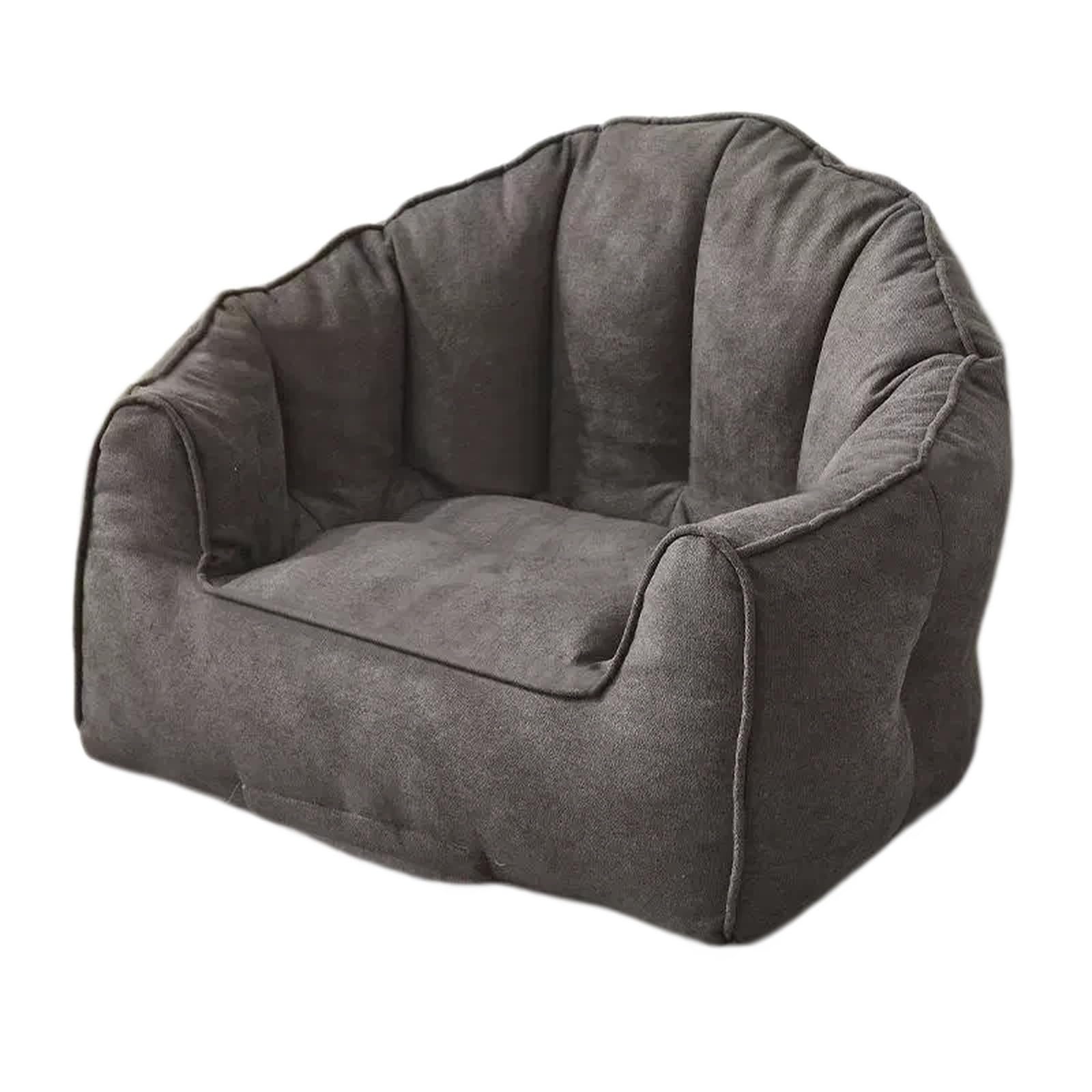 WQQYU6HKF sofa chair Lazy Sofa for Living Room Sleep & Lie Bean Bag Tatami Floor Chair Nesting living room chair(Black)