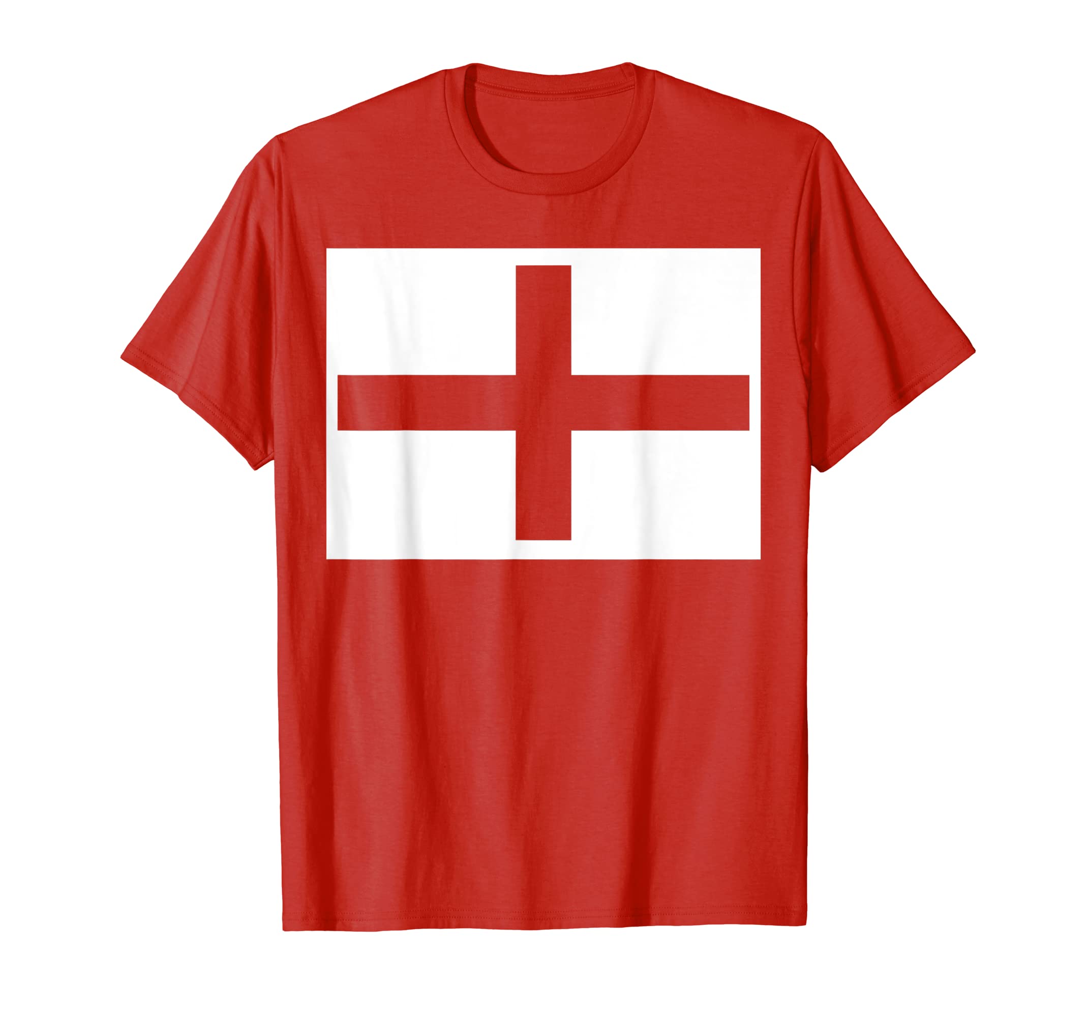 England 2021 Flag Love Soccer Football Fans Or Support T-Shirt, Red