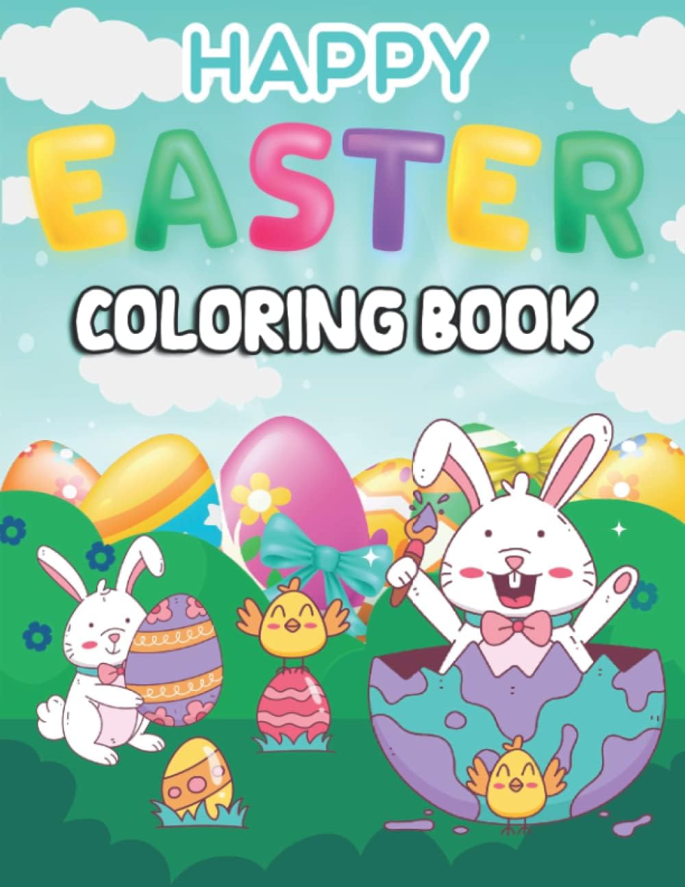 Happy Easter Coloring Book