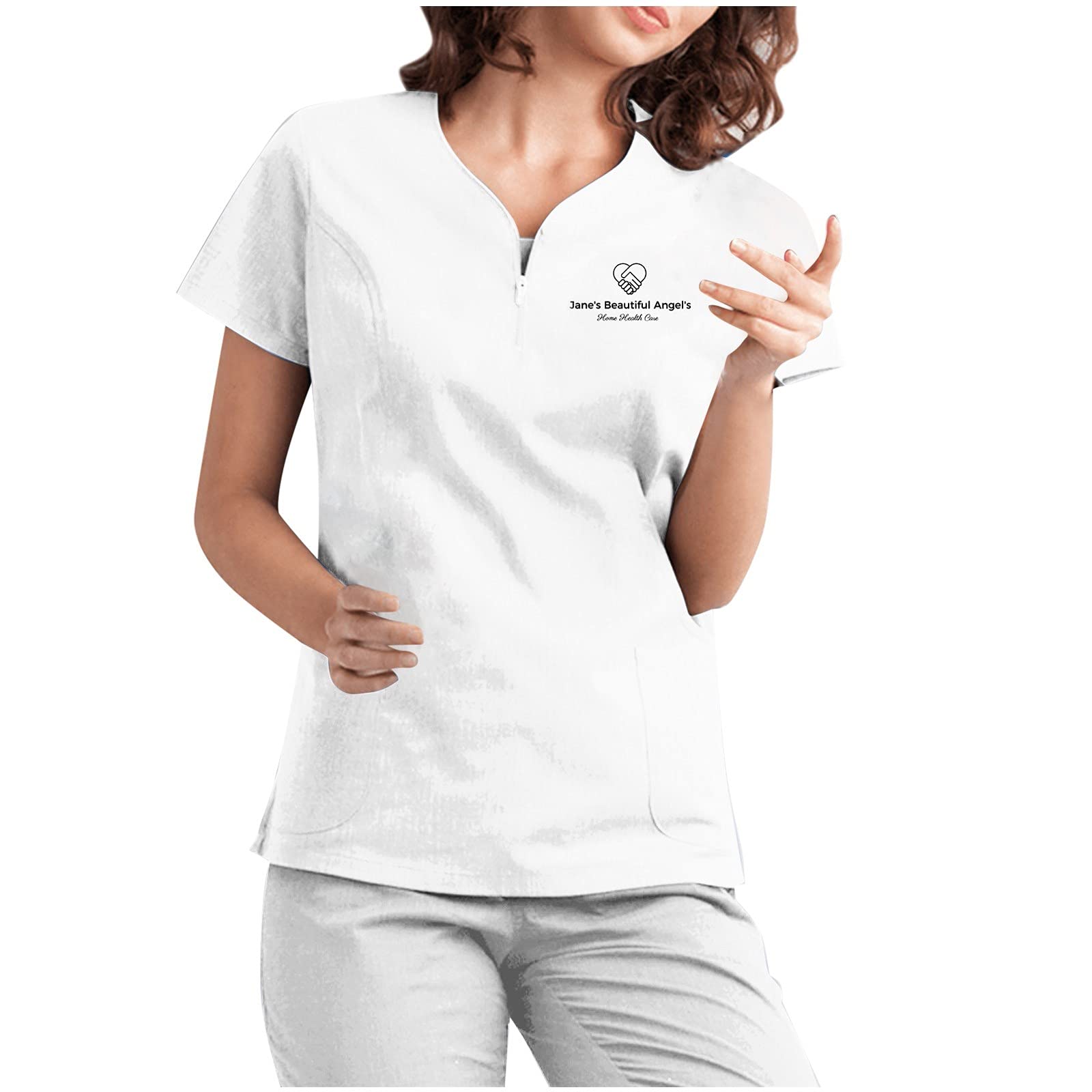Fulidngzg Estetica: Uniforme Limpieza Unisex Dentista Ropa Trabajo Veterinaria Estética Uniforme Enfermera Manga Corta Casaca Sanitaria Tallas Grandes Médico Uniforme Estetica Uniforme Sanitario Elástico