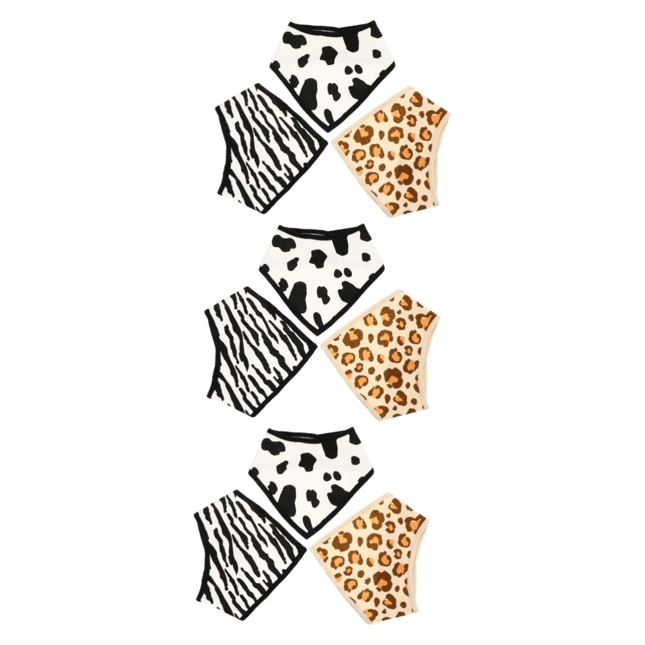 Abaodam 9piezas Baberos Bandana De Algodón Para Bebés Ajustables y Absorbentes Toallas De Saliva Impermeables Para Alimentación y Dentición Diseño Unisex Para Recién Nacidos
