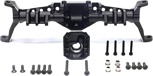 Miniatura 5 de Treal Capra Eje Delantero Carcasa CNC Solid Billet Aluminio 7075 Diseño de una sola pieza (negro)