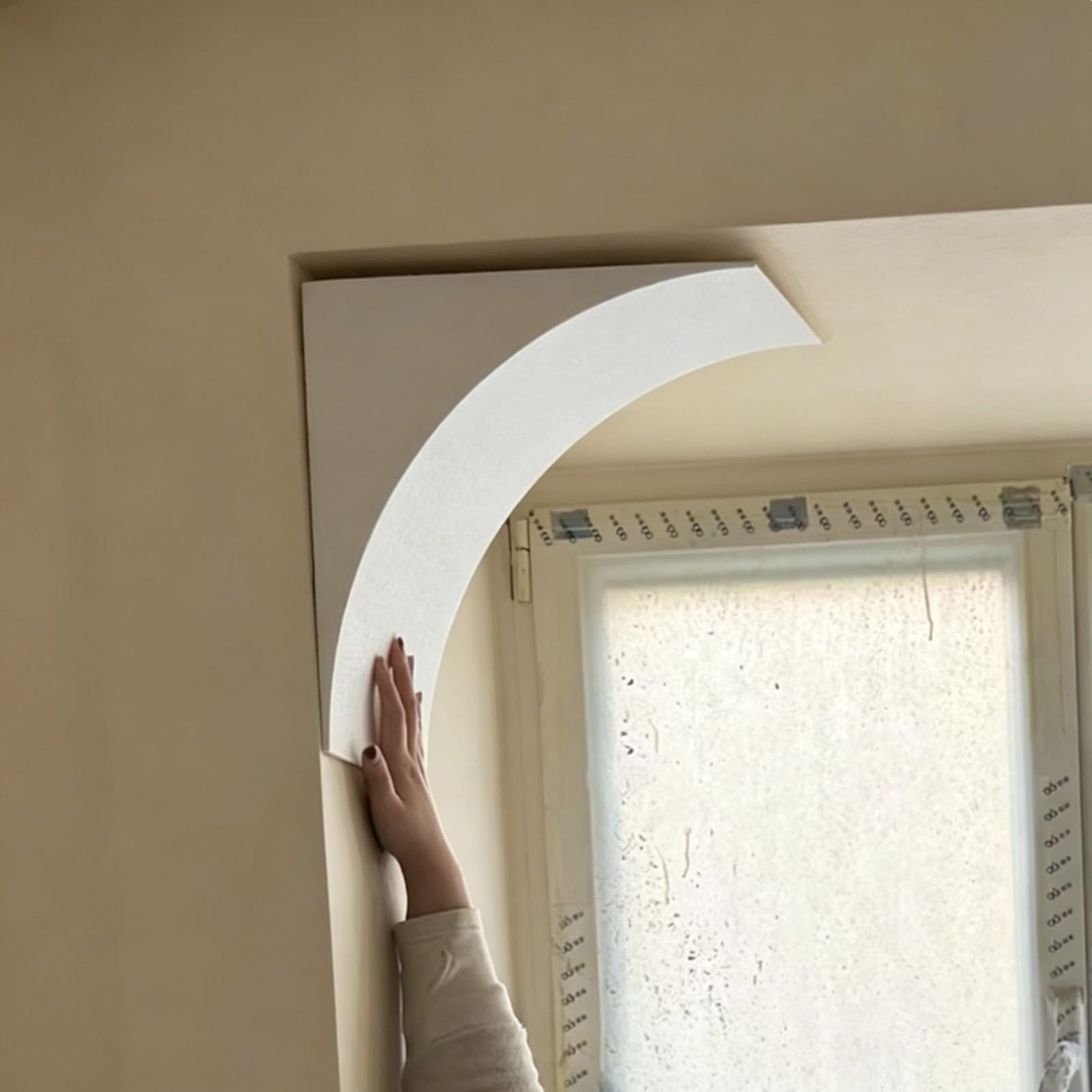 Kit Porte D’Arc Rond Bricolage 34cm pour Cloison Sèche et Passage Intérieur