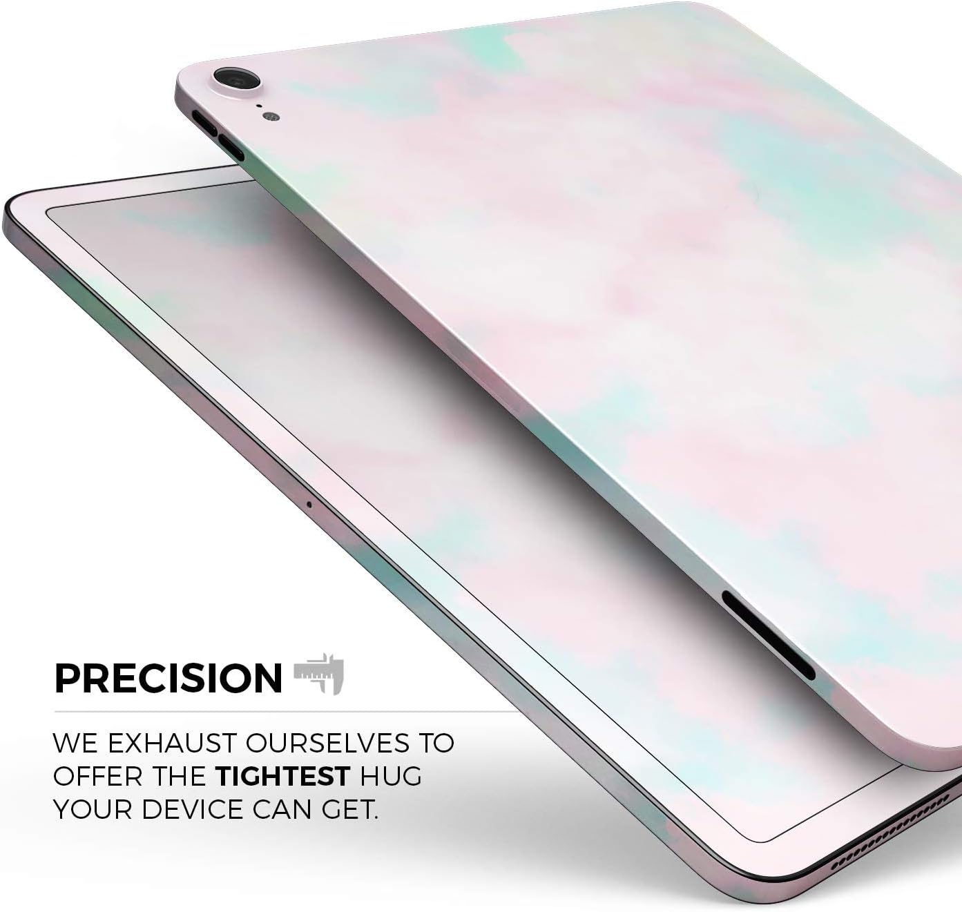 DesignSkinz - Pretty Pastel Clouds V7 Full-Body Wrap Decal Protective Skin-Kit Compatible with Apple iPad 8th Gen 10.2" (A2270/A2428)