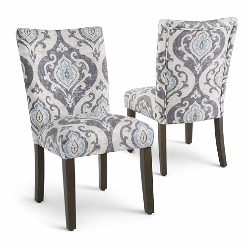 HomePop Parsons Classic Upholstered Accent Dining Chair, Set of 2,