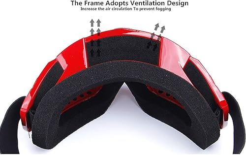 Miniatura 4 de Motocicleta Motocross MX Racing Goggle Dirtbike Ciclismo Gafas Esquí Ajustado Correa KG31