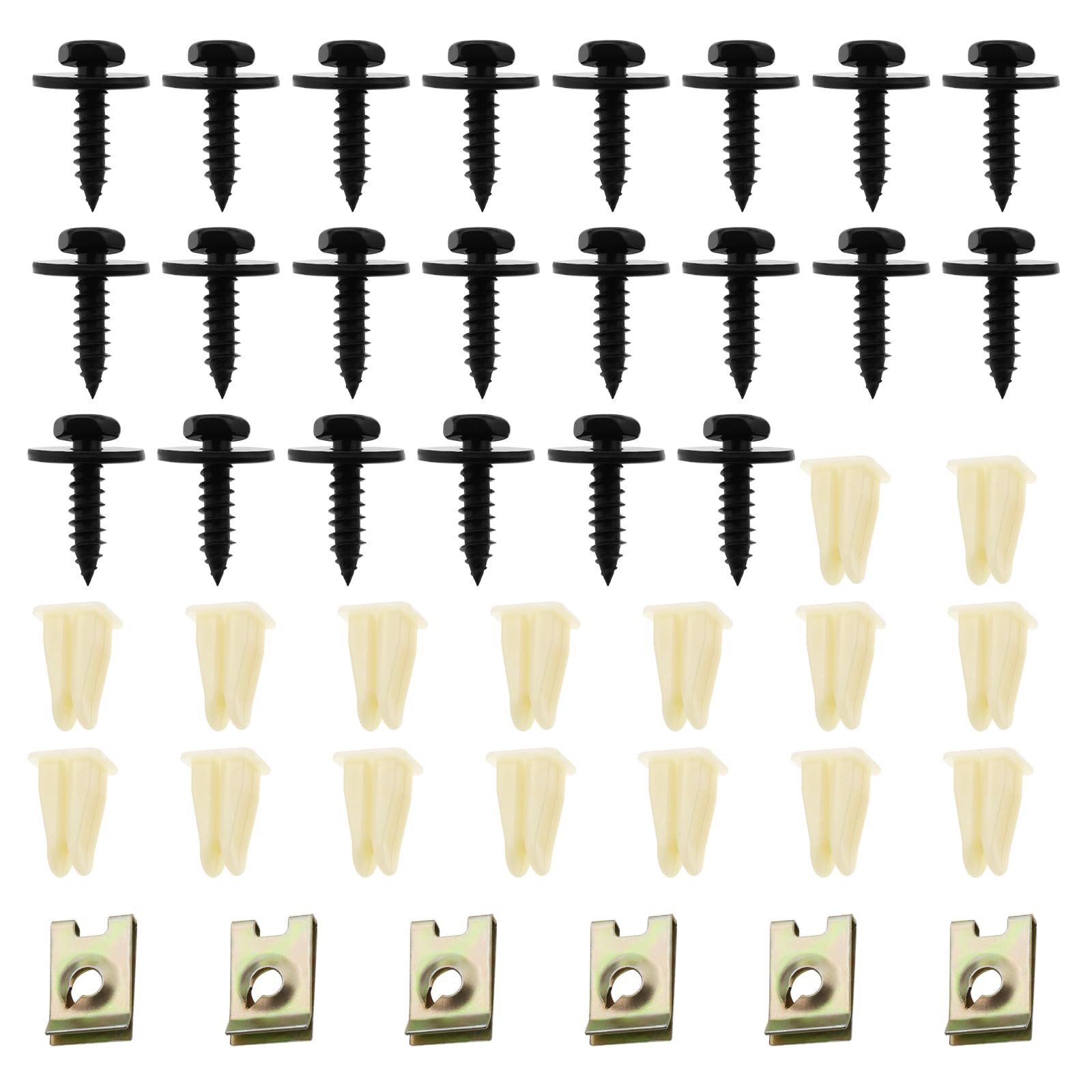 Clips de base en métal et vis avec coussinets durables pour Série 3 E36 - 8