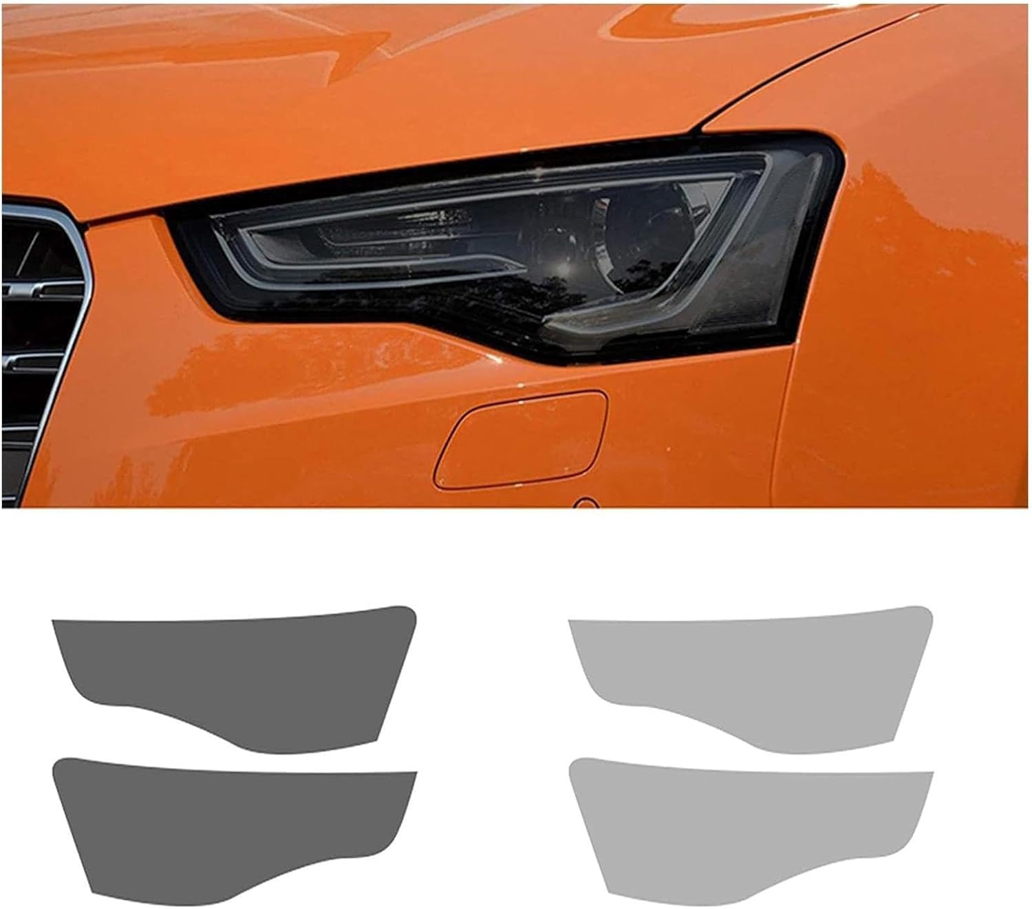 SamLng Car Front Light Film For S5 2012-2016 Car Headlight Film Headlight Protection Sticker Car Front Headlamp Protection Film car Lights Film Headlight Anti-Scratch Non-Yellowing Protective Film