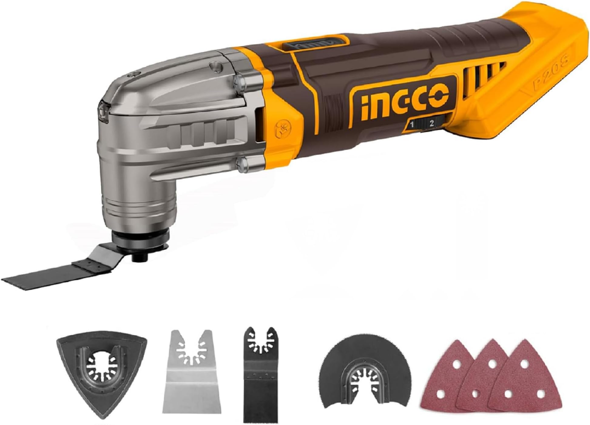 20V Cordless Multi-Tool (Body Only) Oscillating Multitool 5000-20000RPM with 8Pcs Accessory Kit for Sanding, Sawing, Cutting CMLI2022