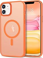 Vista 151 de Anuck - Funda magnética para iPhone 11 compatible con MagSafe, carcasa trasera mate translúcida dura, borde de TPU, delgada, resistente a impactos