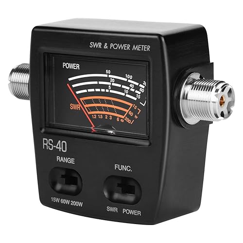 Miniatura 7 de Diyeeni SWRmedidor de potencia, 200 W, mini segmento VHF UHF de pie y medidor de potencia, medidor de pie para radio bidireccional de radio