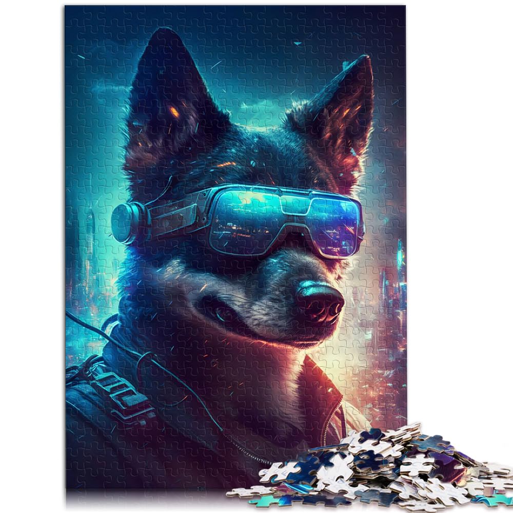 Jigsaw Puzzles for Adults colorful animals 1000 Piece Jigsaw Puzzles for Adults and Kids Age 12 Years Up Cardboard Puzzles Brain Teaser Puzzle Size: 26x38cm — image 1