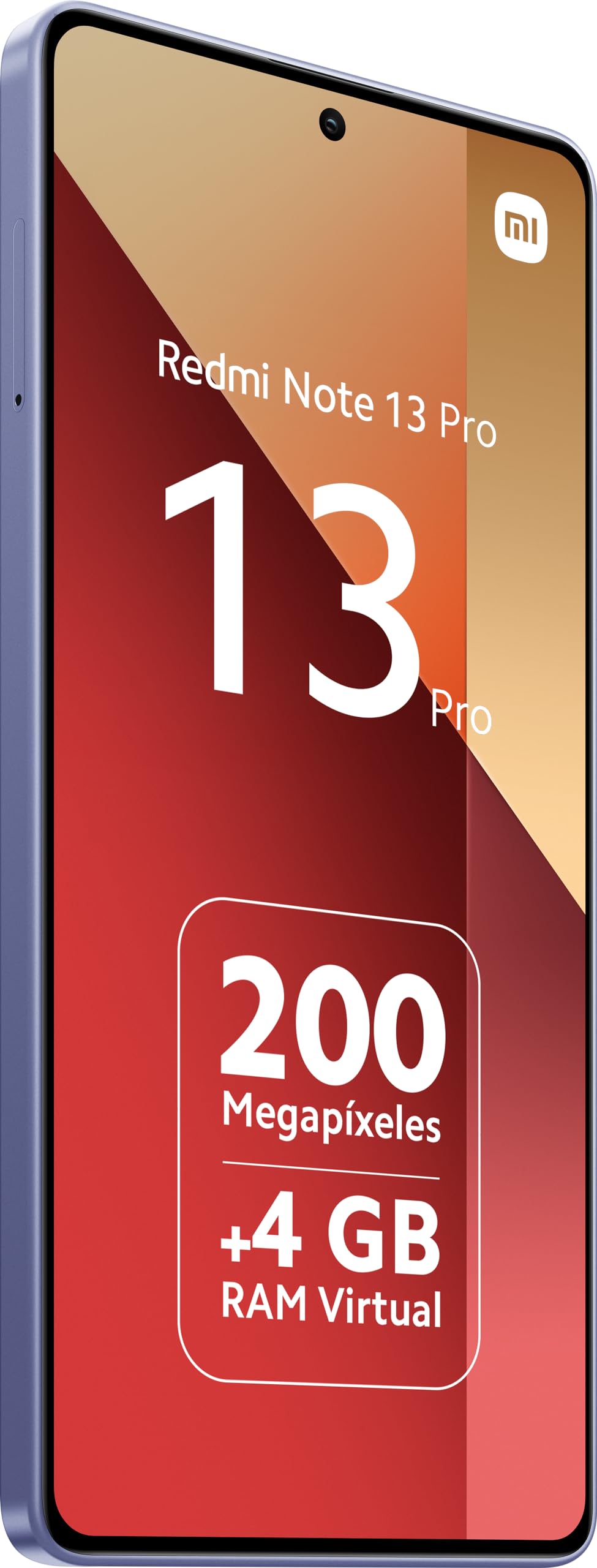 Xiaomi Redmi Note 13 Pro 4G 2.2GHz 8+256GB, FHD+ AMOLED, Fotocamera Ultra-Clear, Batteria 5000mAh, MediaTek Helio G99, Viola (IT Versione)