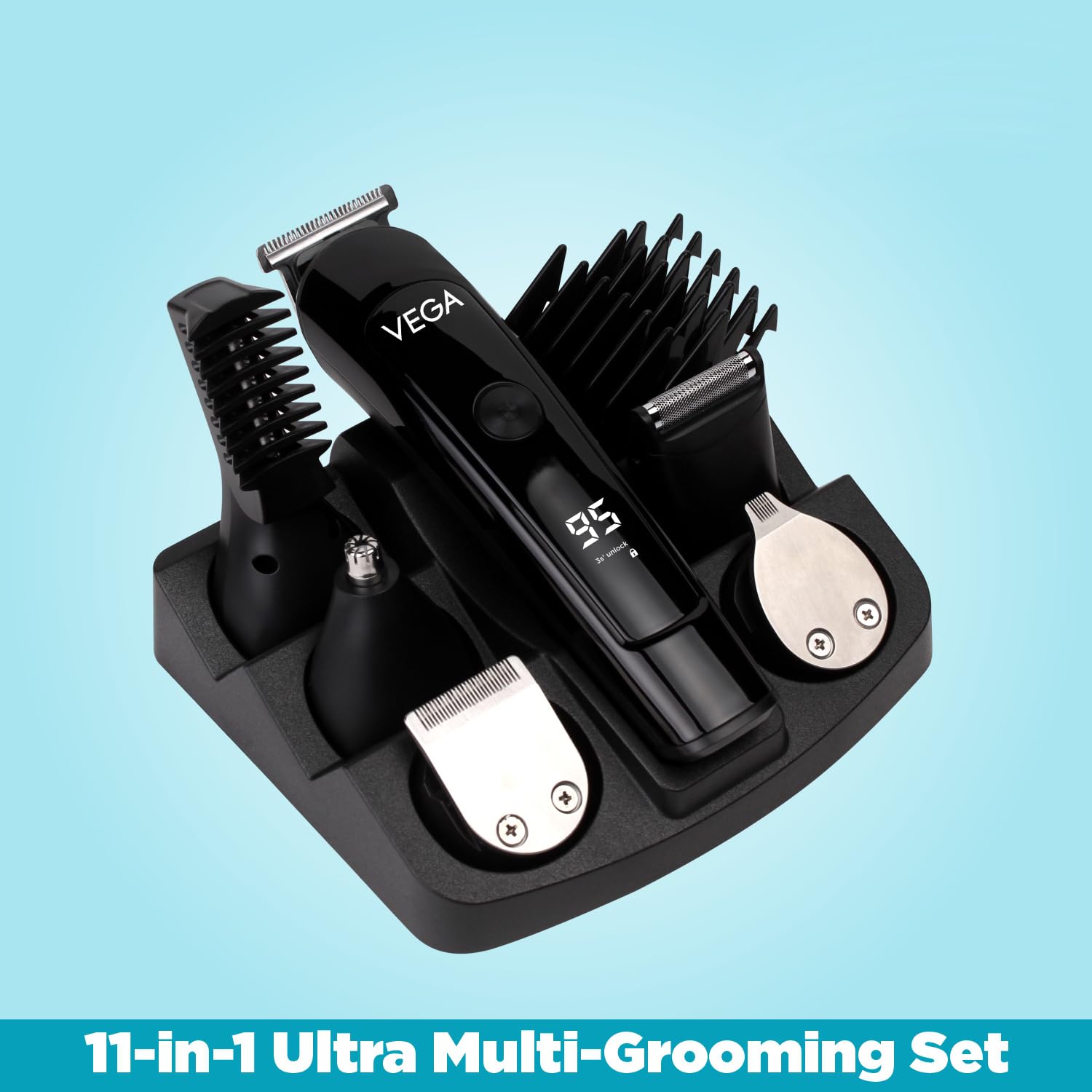 VEGA Men 11-in-1 Ultra Multi-Grooming Set with IPX 6 Showerproof