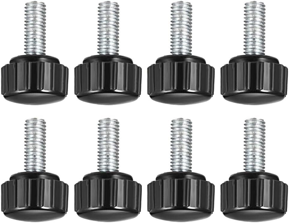 Boxonly Knurled Thumb Screw for Saw Drill Press Lathe and Routing Jigs Packaging Machinery Printing Equipment Clamping Knobs Grip Threaded Hand Bolt Knobs M5 x 15mm 8pcs - Image 2