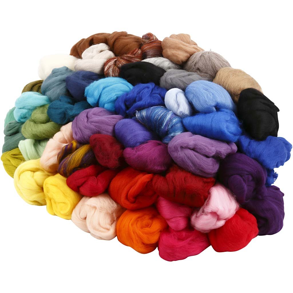 Kartehuset Merino Wool - Assortment, 19+21 micron, asstd colors, South Africa/Australia, 50x10 g