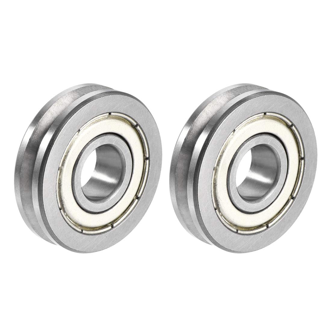uxcell V6000ZZ VGroove Shaped Bearing 10x30x8mm Double Metal Shielded