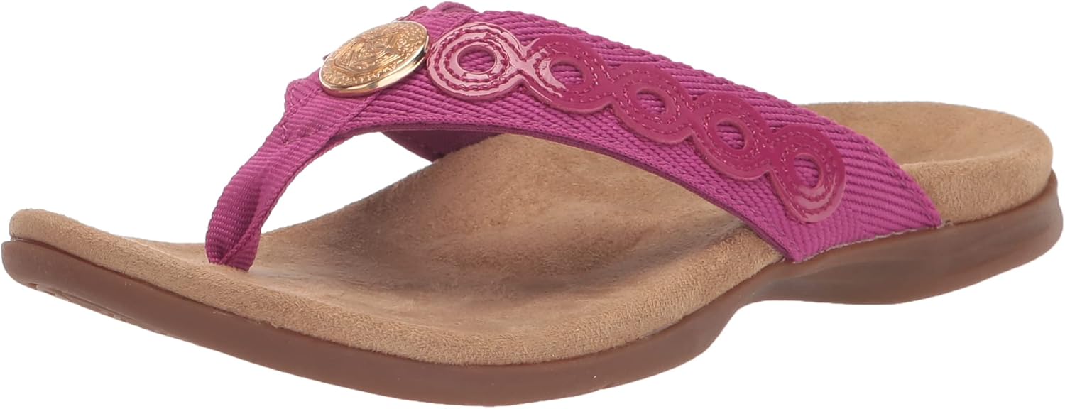 Spenco Women's Tierra Sandal, Fesive Fuchsia, 9.5 Wide